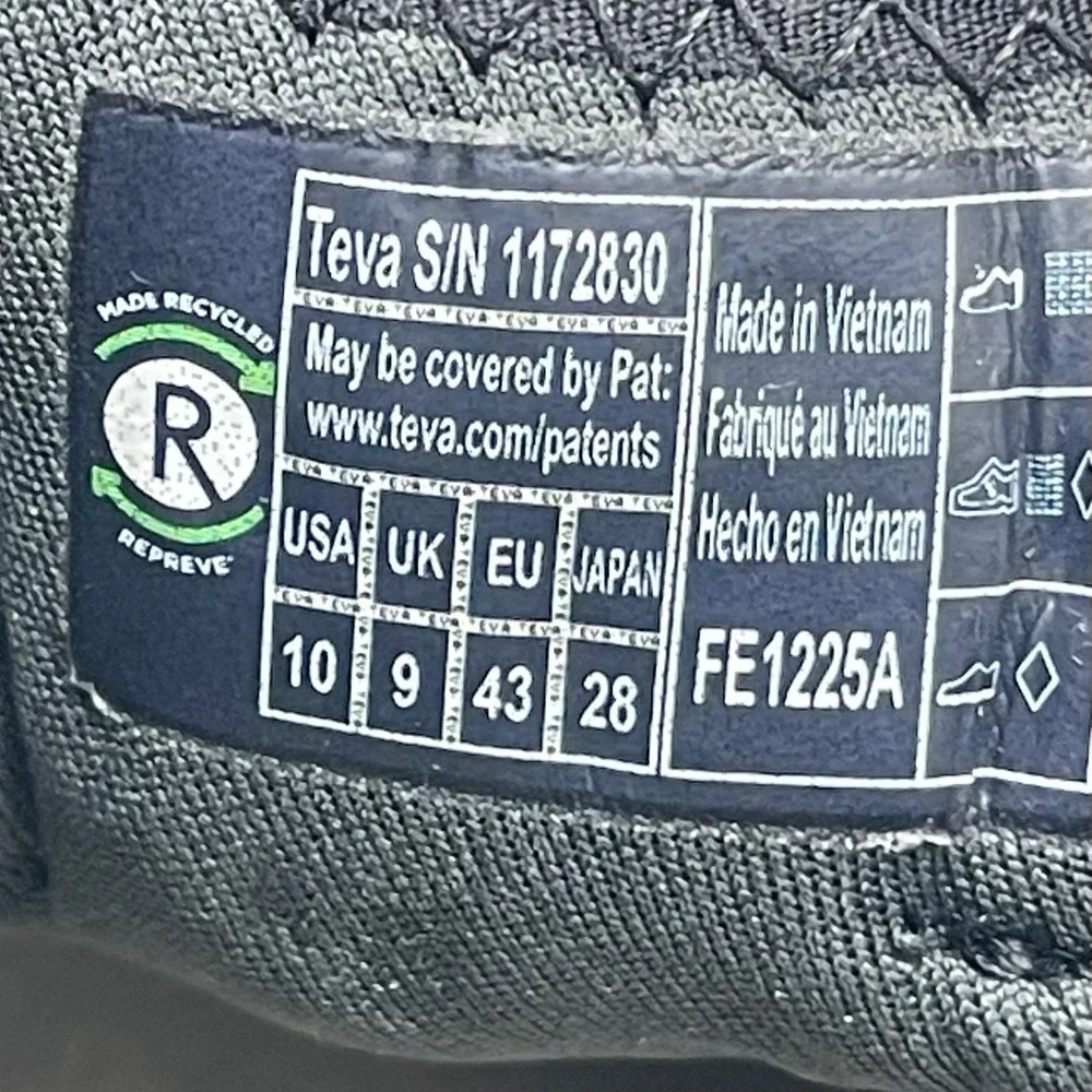 Teva Sandals Mens 10 Aventrail Road 2 Trail Running Blue Strappy Comfort Outdoor